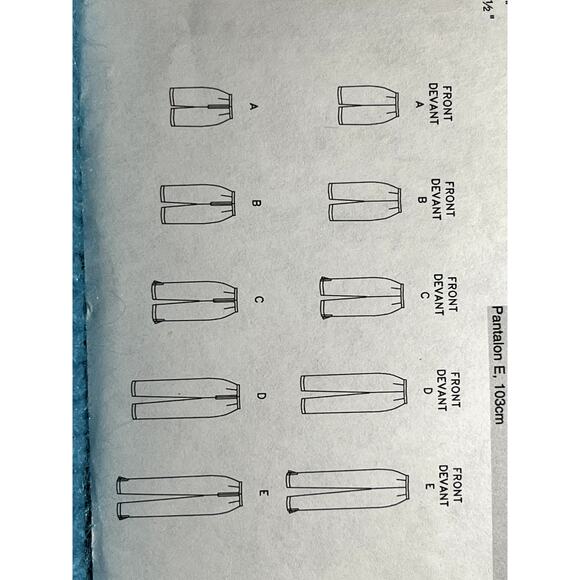 Vogue Pattern 8086 shorts pants capri size 12 14 16 - Picture 8 of 8